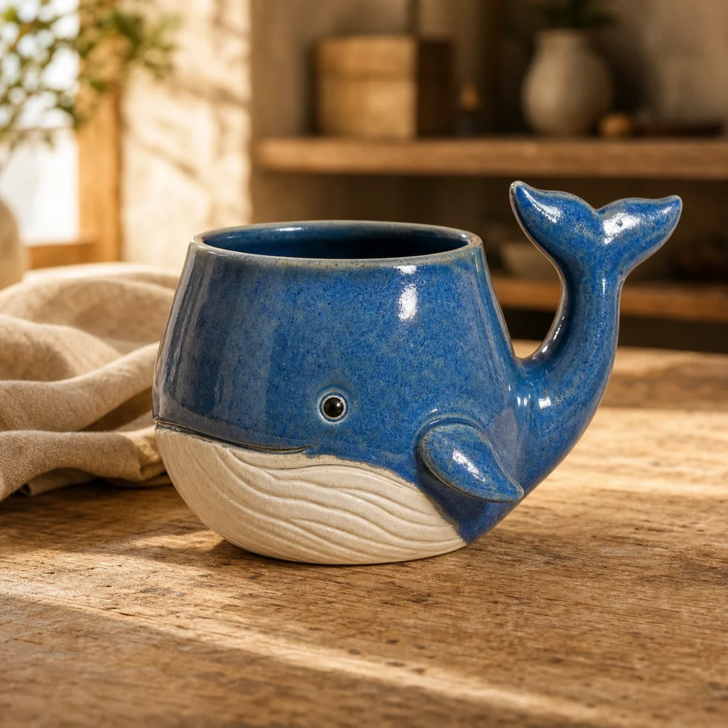 Blue Whale Ceramic Mug