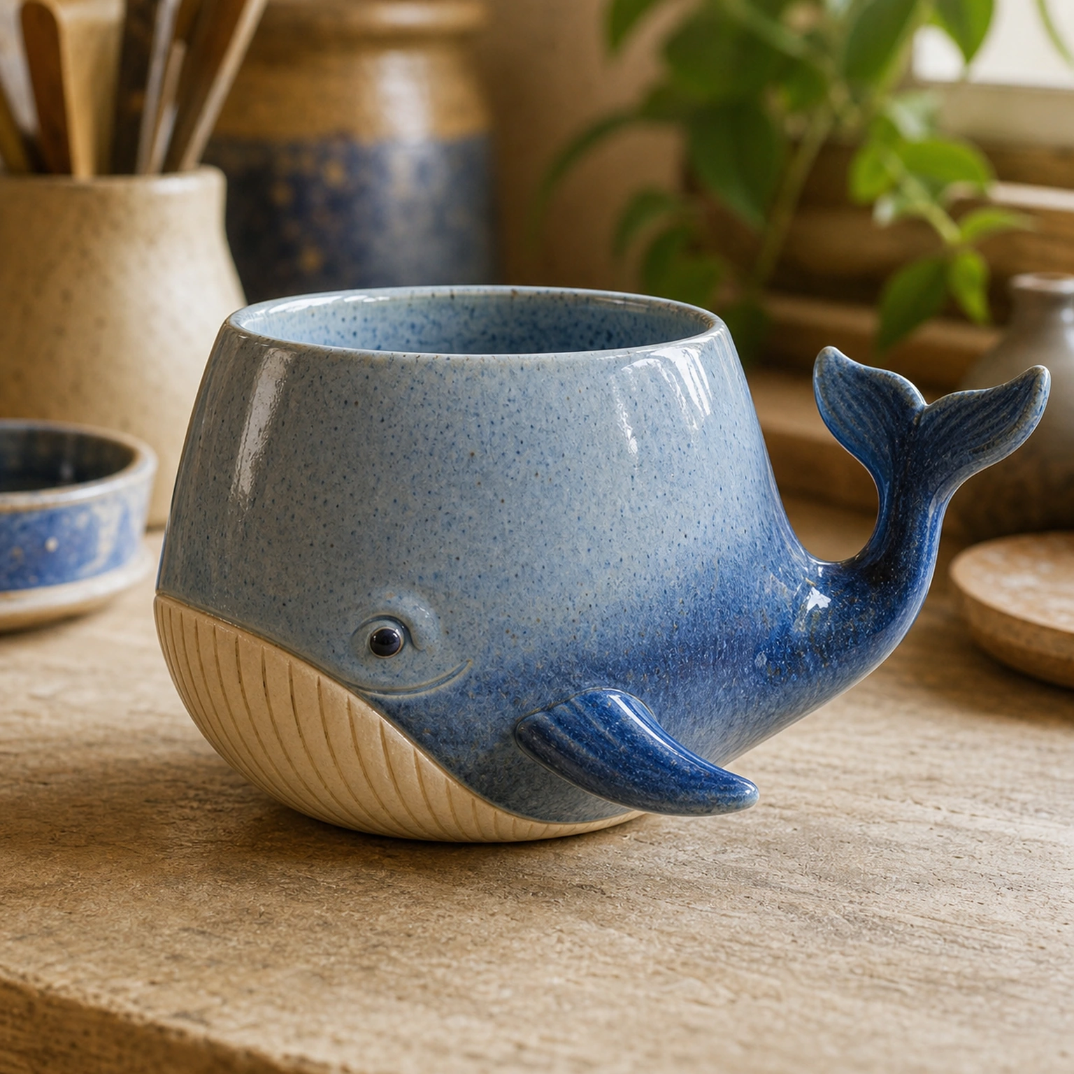 Whale Fish Ceramic Mug
