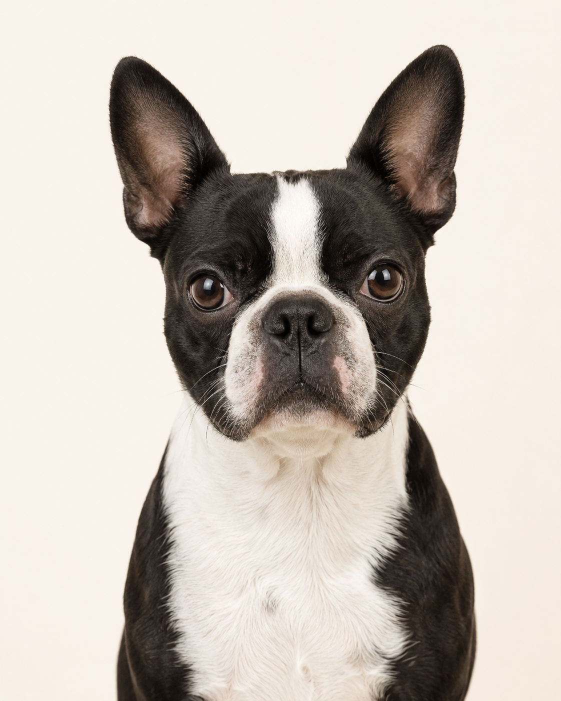 Black and white dog Luna