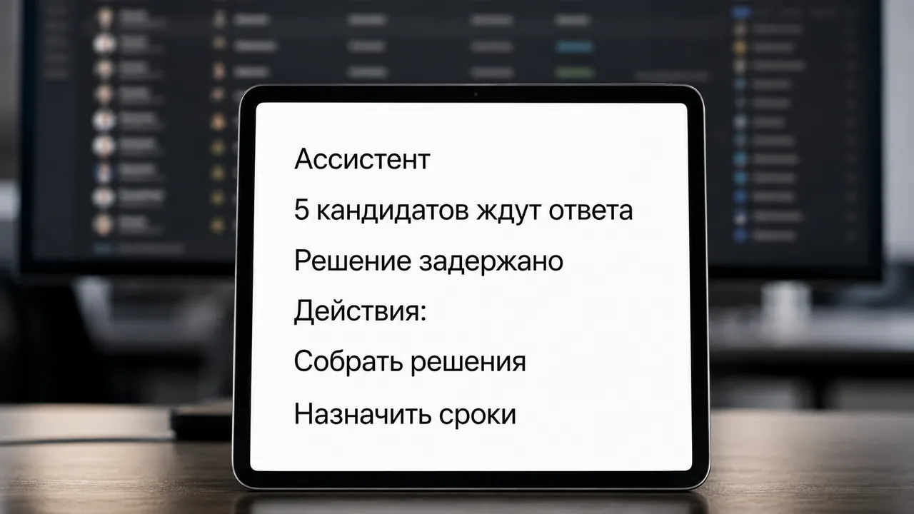 Автоматизация HR и подбора персонала: пример отчёта AI-ассистента