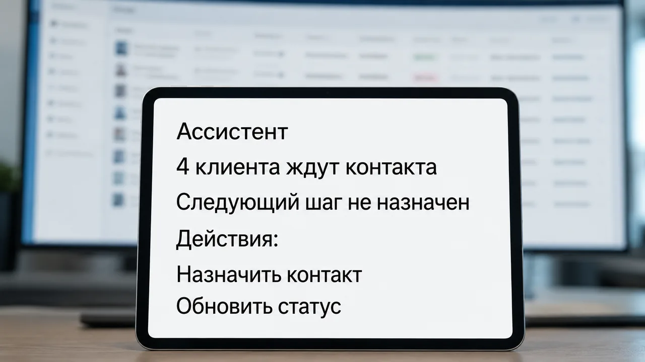 CRM и автоматизация агентства недвижимости: пример отчёта AI-ассистента