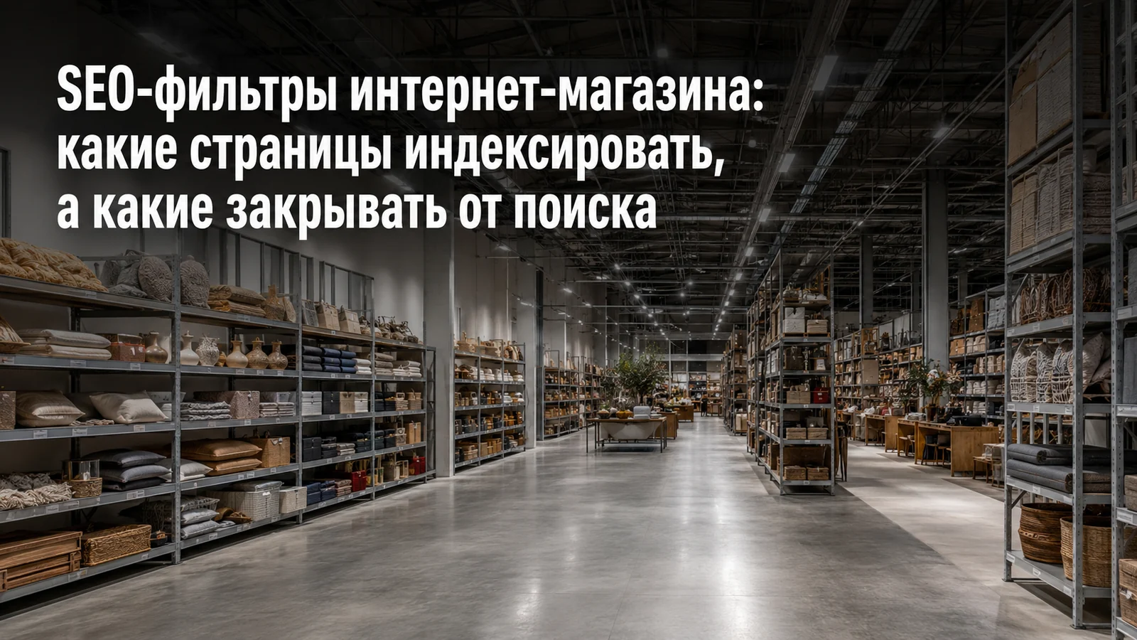 SEO-фильтры интернет-магазина: какие страницы индексировать, а какие закрывать от поиска