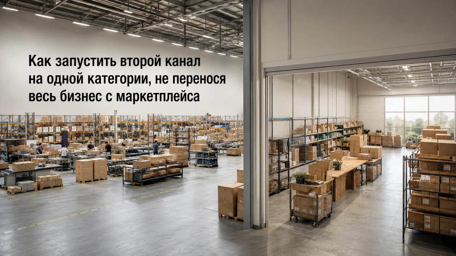 Как запустить второй канал на одной категории, не перенося весь бизнес с маркетплейса