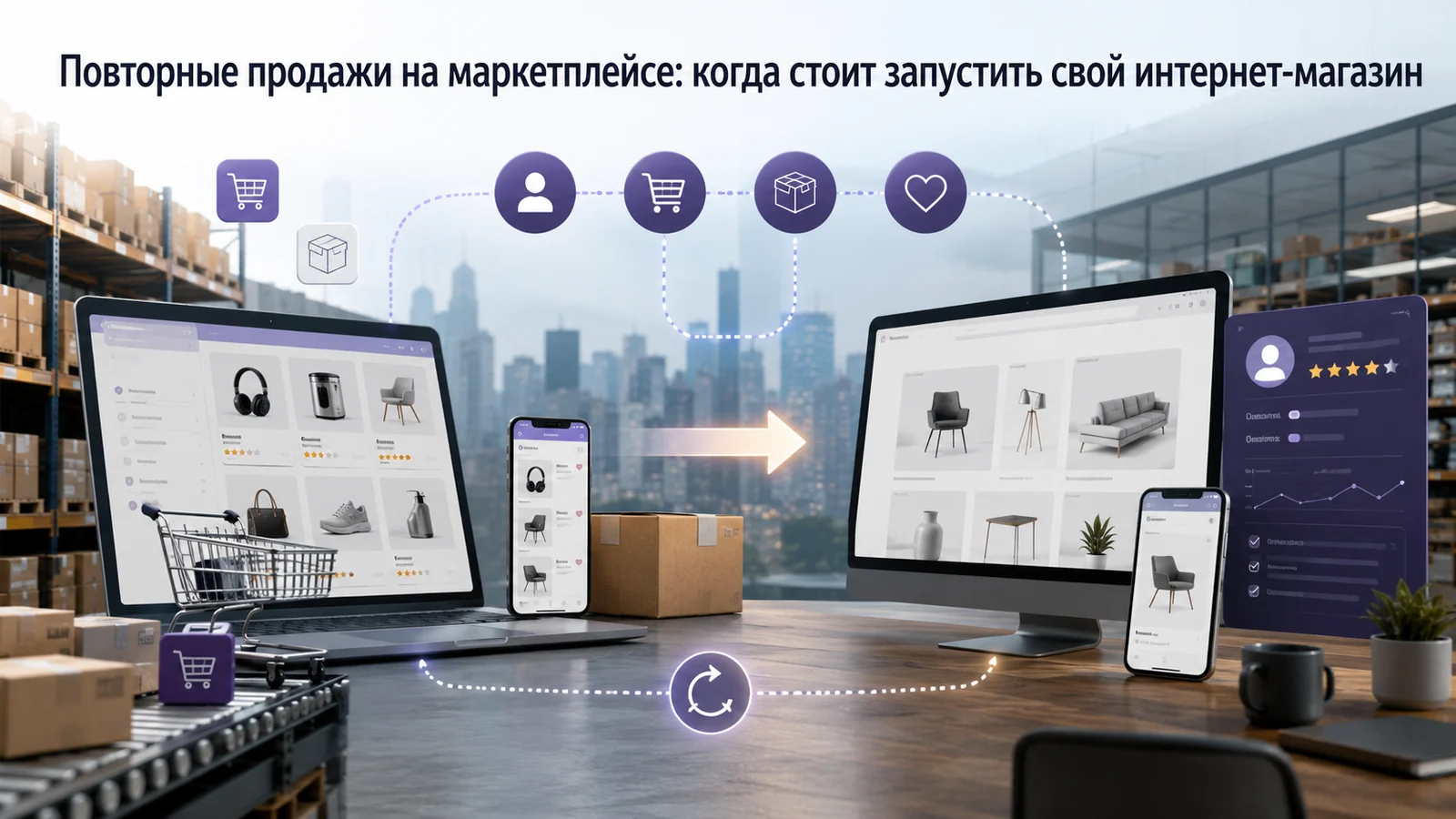 Повторные продажи на маркетплейсе: когда стоит запустить свой интернет-магазин
