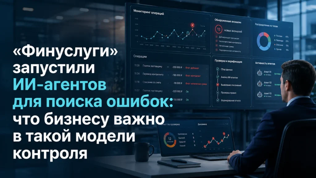 «Финуслуги» запустили ИИ-агентов для поиска ошибок: что бизнесу важно в такой модели контроля