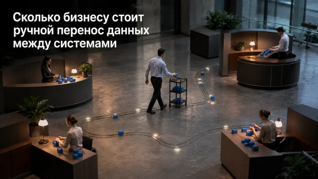 Сколько бизнесу стоит ручной перенос данных между системами