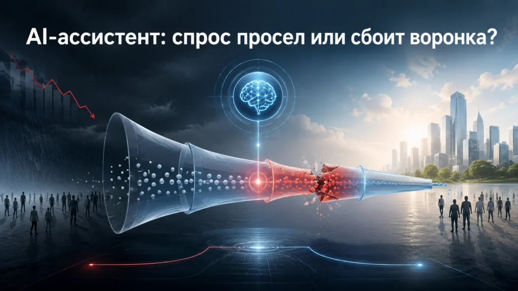 AI-ассистент: спрос просел или сбоит воронка?