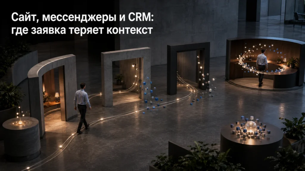 Сайт, мессенджеры и CRM: где заявка теряет контекст