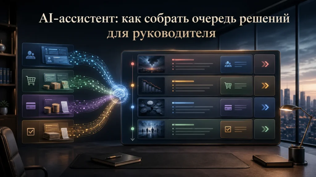 AI-ассистент: как собрать очередь решений для руководителя