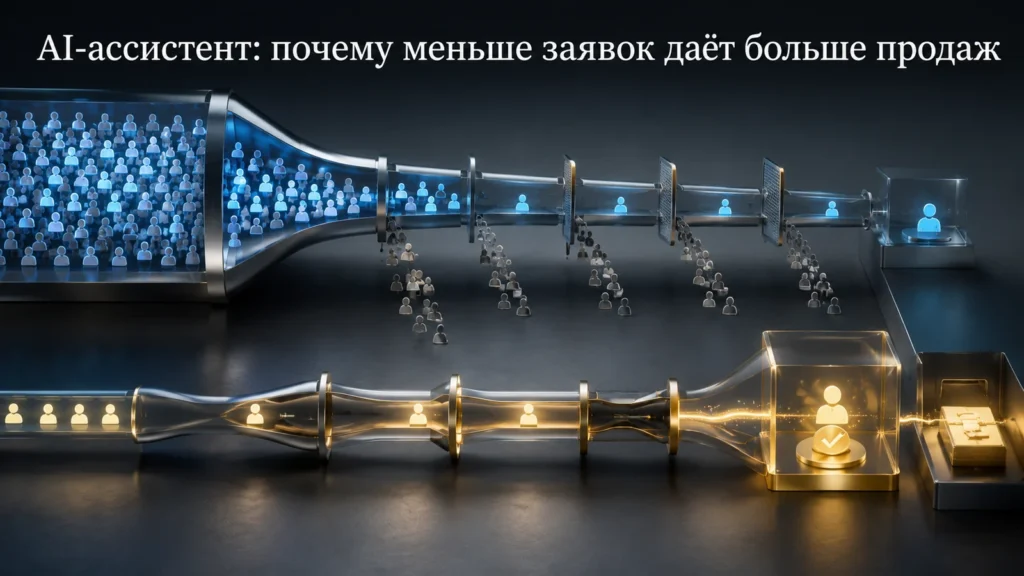AI-ассистент: почему меньше заявок даёт больше продаж