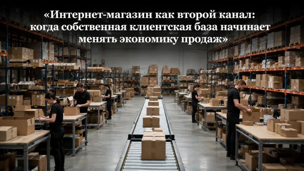 Интернет-магазин как второй канал: когда собственная клиентская база начинает менять экономику продаж