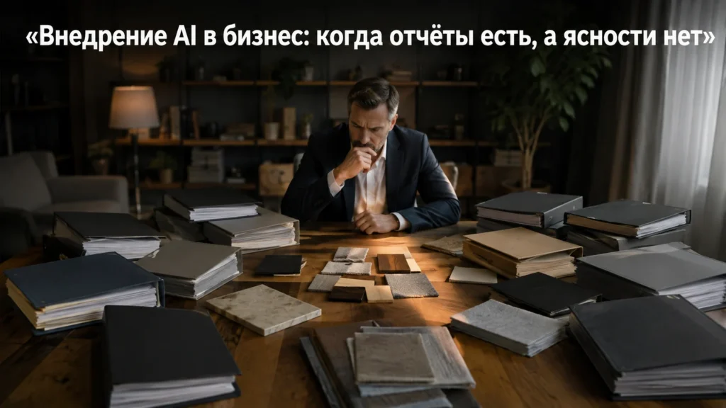 Внедрение AI в бизнес: когда отчёты есть, а ясности нет