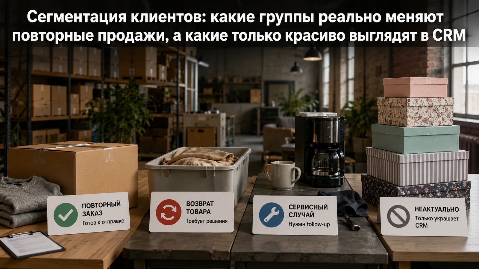 Сегментация клиентов: какие группы реально меняют повторные продажи, а какие только красиво выглядят в CRM